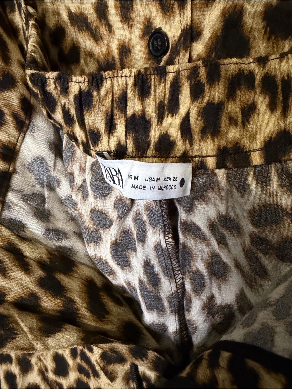 Zara Leopard Print Jumpsuit - Black and Tan - Picture 6 of 16